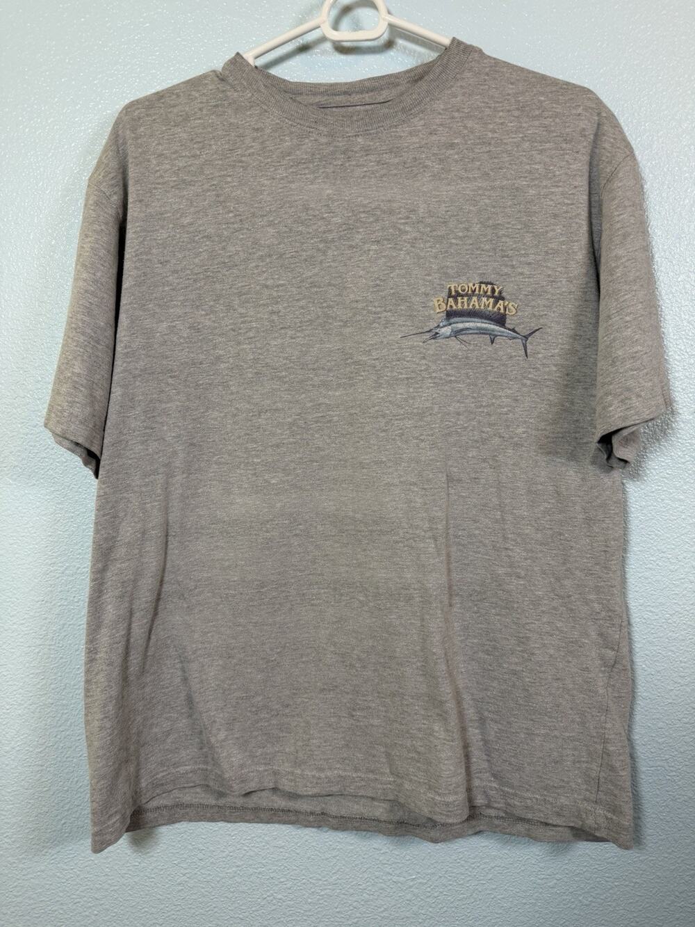 Vintage Tommy Bahama Relax XL Mojito Bar Sailfish Graphic T Shirt Y2K Gray